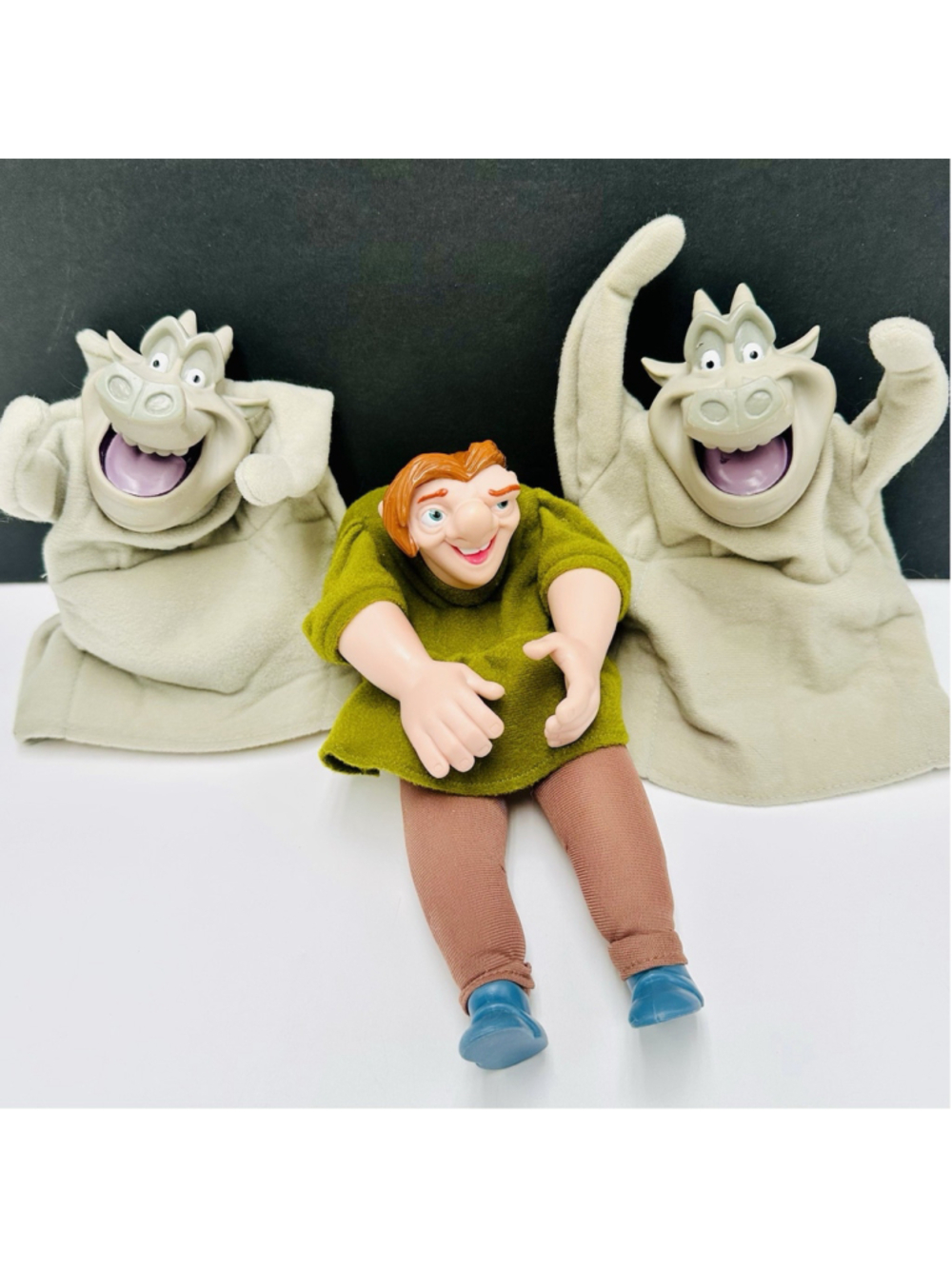 VTG Burger King Disney Hunchback of Notre Dame 9" Puppets Quasimodo & Hugo x 2